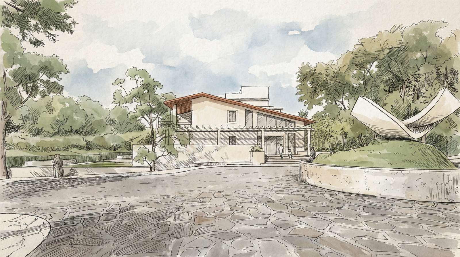 Approach to the house